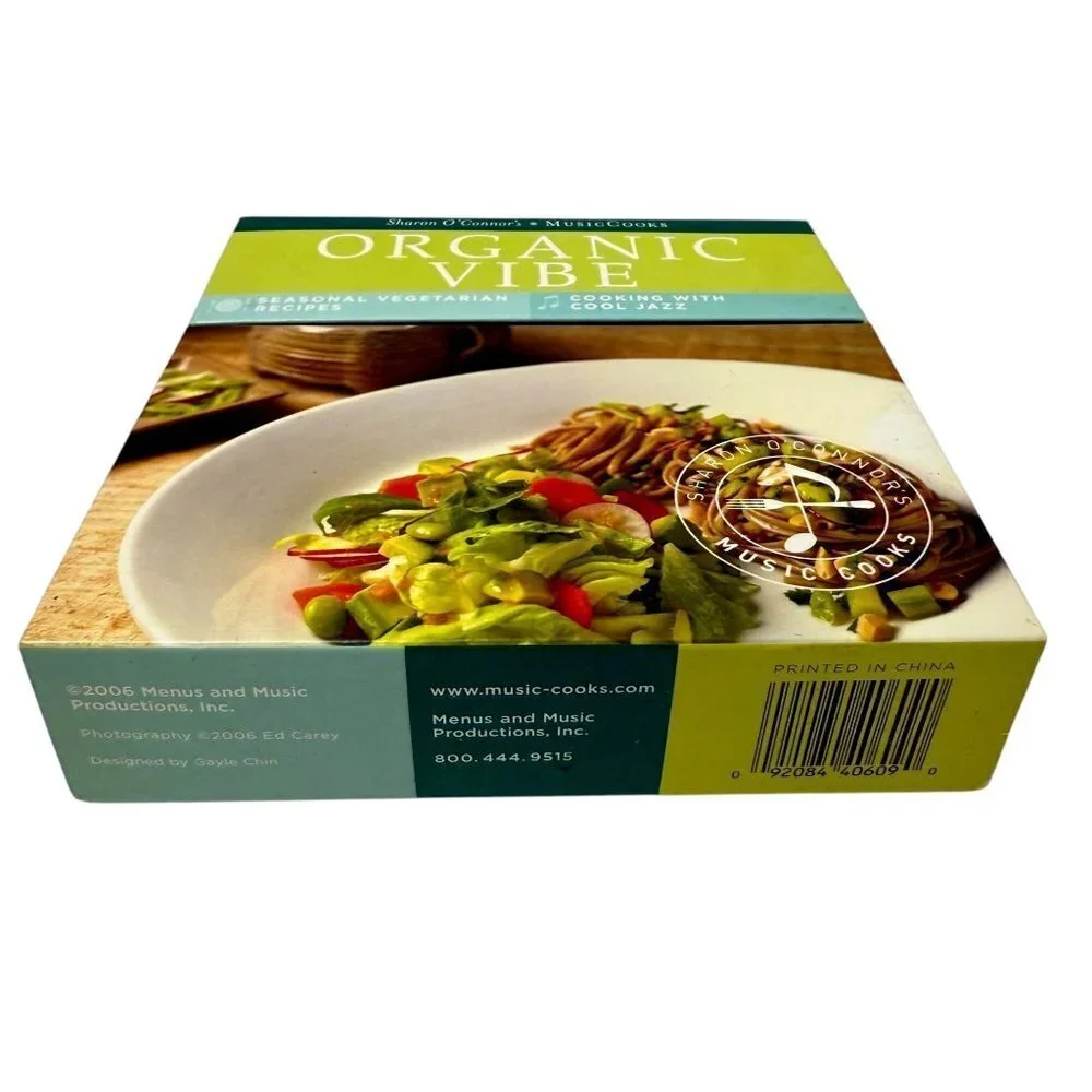 Menus and Music Organic Vibe Recipes and Jazz CD Cooking Book Set